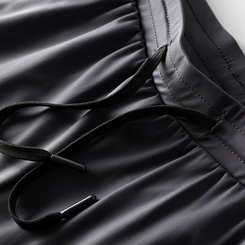 Export Men's Pants Cut Label Summer Thin Ice Silk Leggings Draped Pants Export Original Tail Single Quick-Drying Exercise Casual Pants