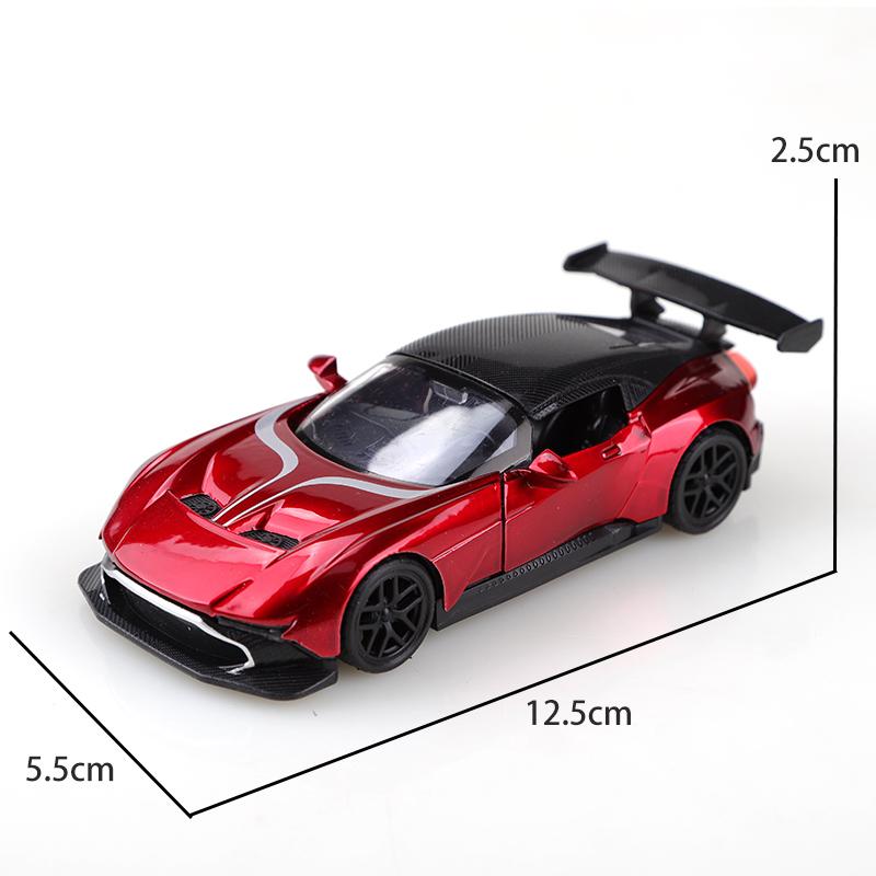 (Bagged) 1:36 Martin Alloy Racing Car, 1.36 Scale Simulated Alloy Pullback Racing Car, Boy's Toy, Simulated Racing Car