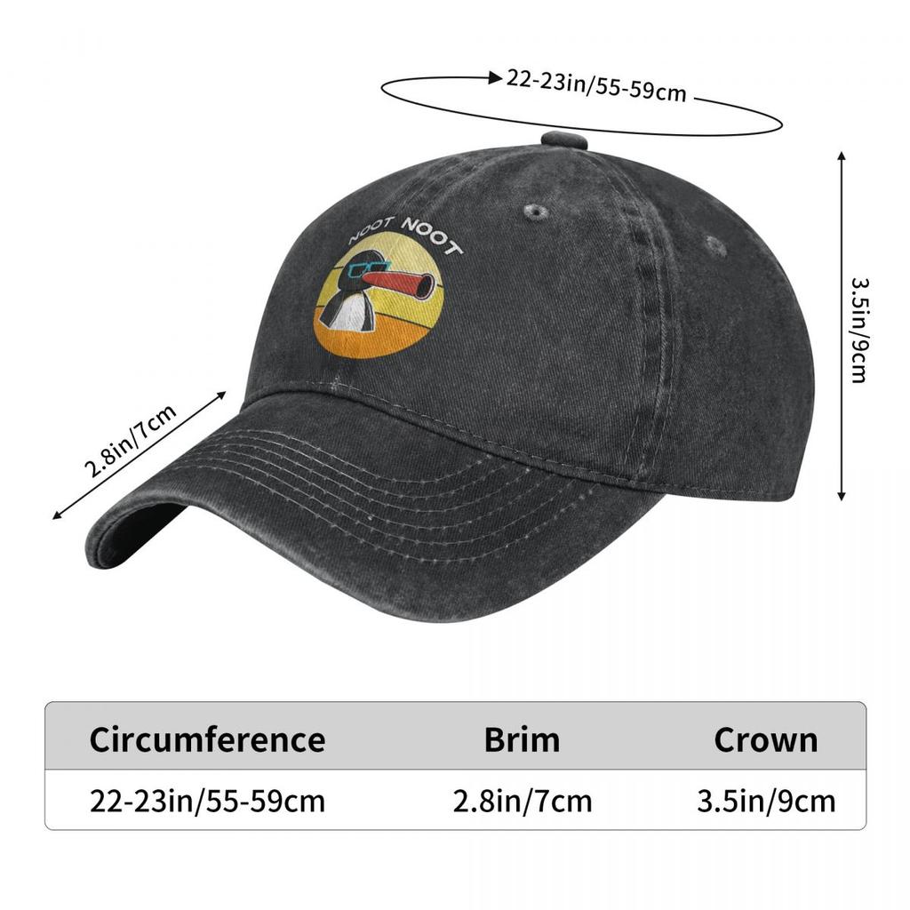 Șapcă de baseball spălată unisex Retro Meme Trucker Snapback Caps Căciulă de tată Pingu Pinga Penguin TV Palari de golf