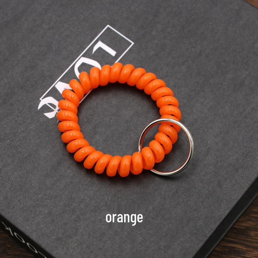 Minimalist Spring Coil Bracelet Keyring & Hair Tie