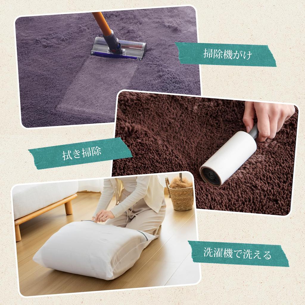 Housecover Shag Rectangular Dust Mite Odor Comfortable for All Compatible with Underfloor Heating and Hot Soft and Fluffy to the White 01 Rug, Carpet,