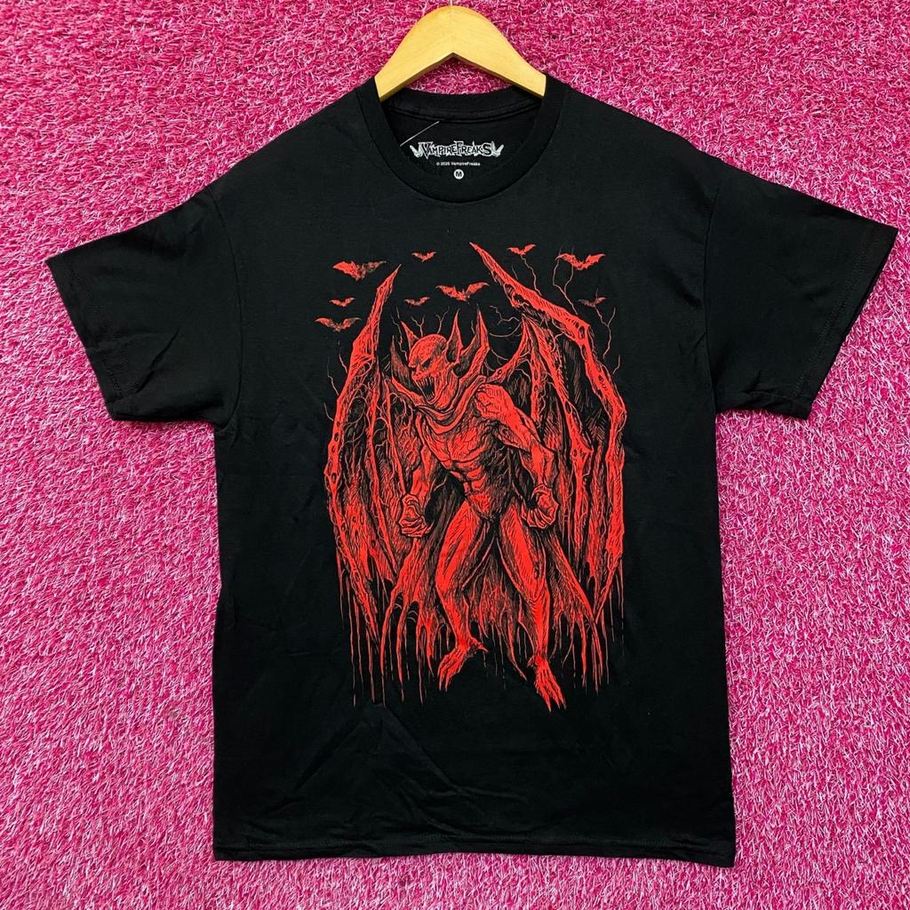 Vampire Freaks Jersey Devil Graphic Design T-Shirt Medium