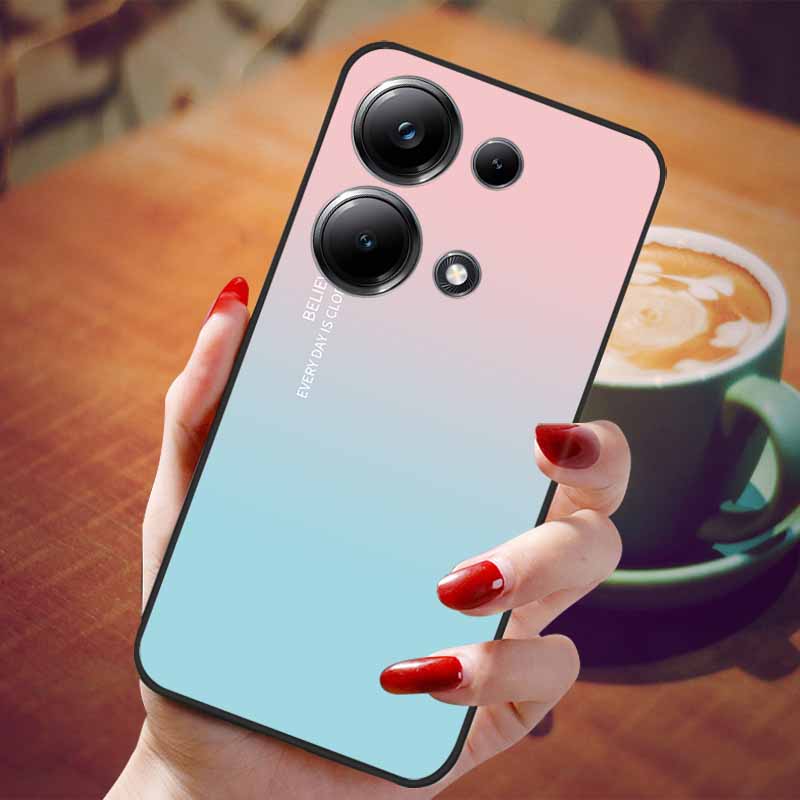 For Poco M6 Pro 4G Case Fashion Marble Silicon Black Cover for Xiaomi Poco M6Pro 4G Phone Case M 6 Pro Soft Shells PocoM6Pro 4G