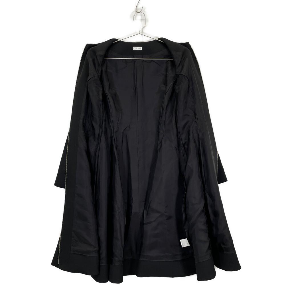 COLUMN 22AW Black 22-140-11-080008 Front Zip Dress Coat Coat 36 blackUsed