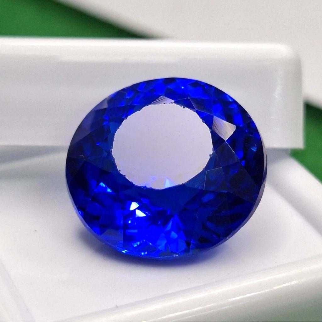 Round Cut Natural Royal Blue Sapphire 14-16 Ct Stunning Certified Gemstone