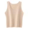 Lekasha Women's Cashmere U-Neck Sleeveless Base Layer Top