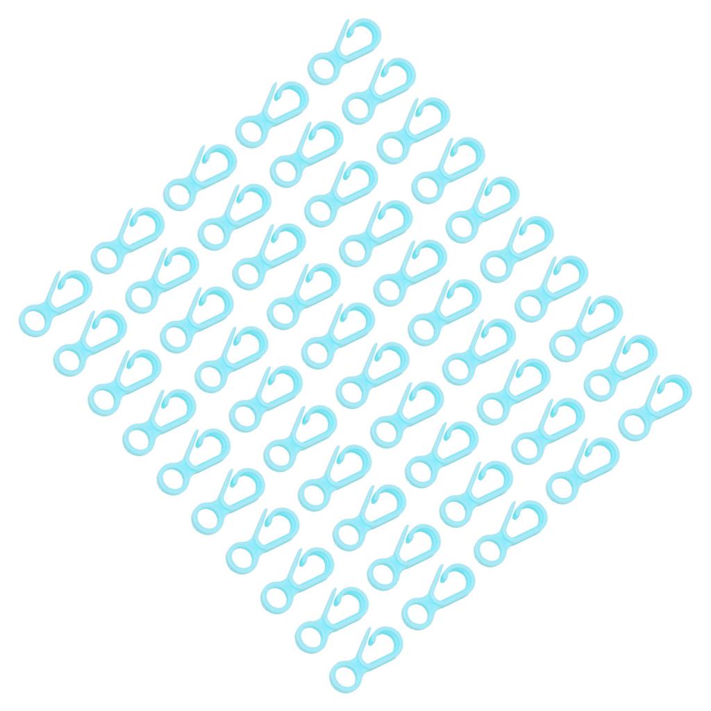 DIY Crafts Lobster Claw Clasps Lanyard Snap Hooks for Key Chain Ring Toy Chain AccessorySky Blue 50pcs