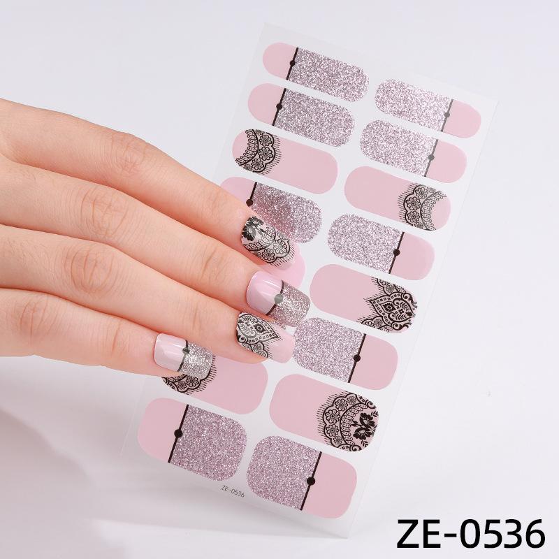 French Manicure Stickers Waterproof Nail Polish Film Nail Stickers