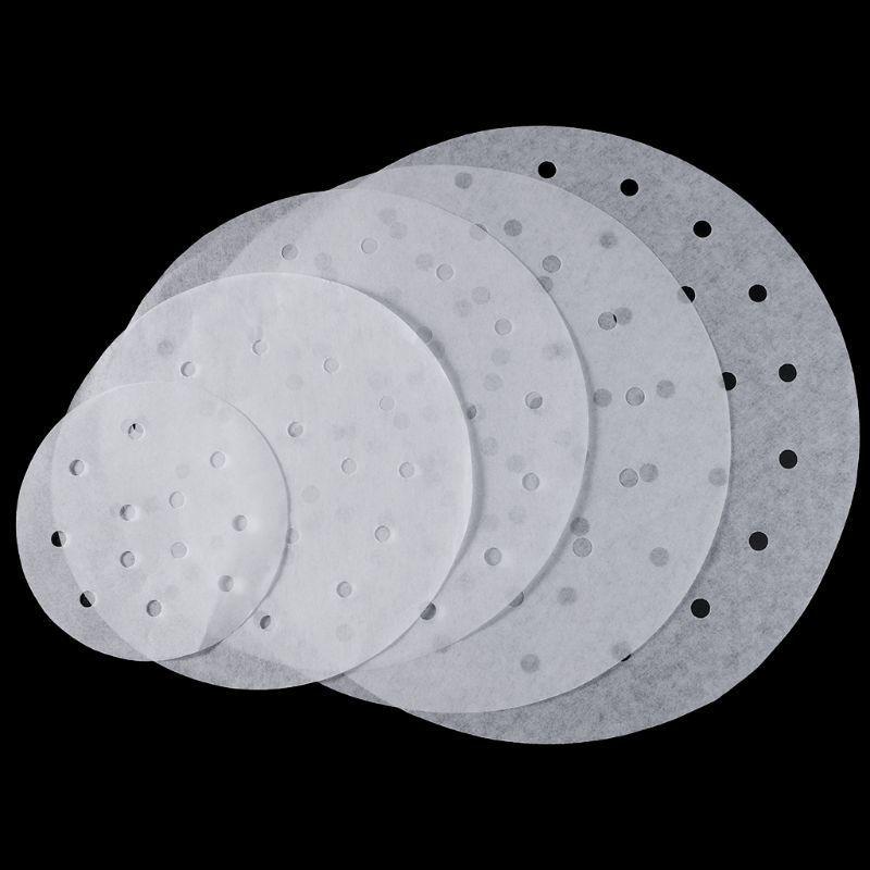Non-stick Disposable Bamboo/Food Steamer Paper For Steam Basket Air Fryer 100Pc