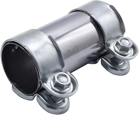 SHLPDFM Stainless Steel Muffler Band, Inner Diameter 55mm, Exhaust Connection