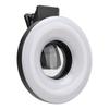 Macro Lens 15X Zoom with LED Fill Light 3 Light Modes 5 Brightness Levels USB 200mAh Phone Macro Lens with Clip for