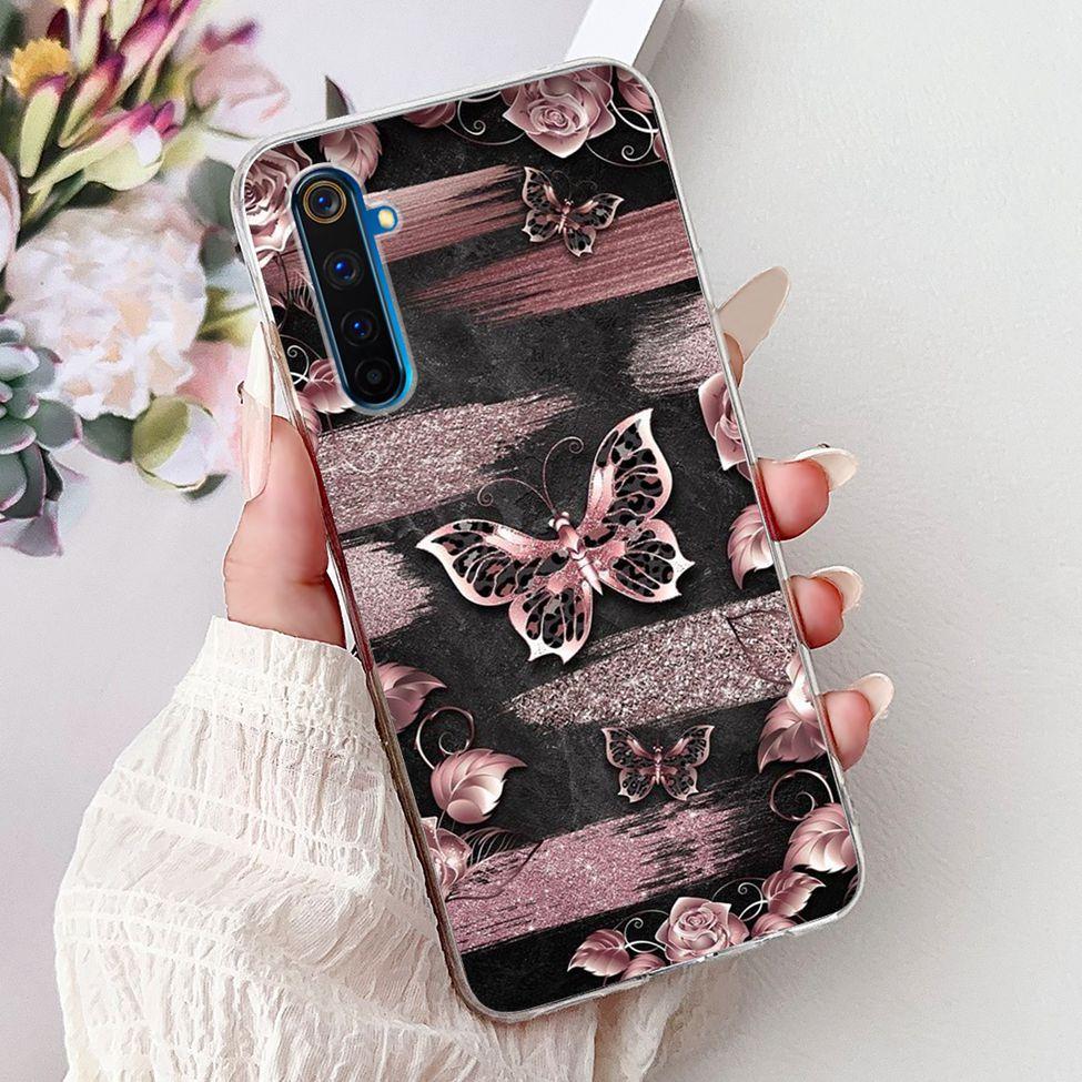 6.6" For Realme 6Pro RMX2061 RMX2063 Back Cover For Realme 6 Pro Case Clear Luxury Fashion Cute Cat Cool Funny Soft TPU Bumper