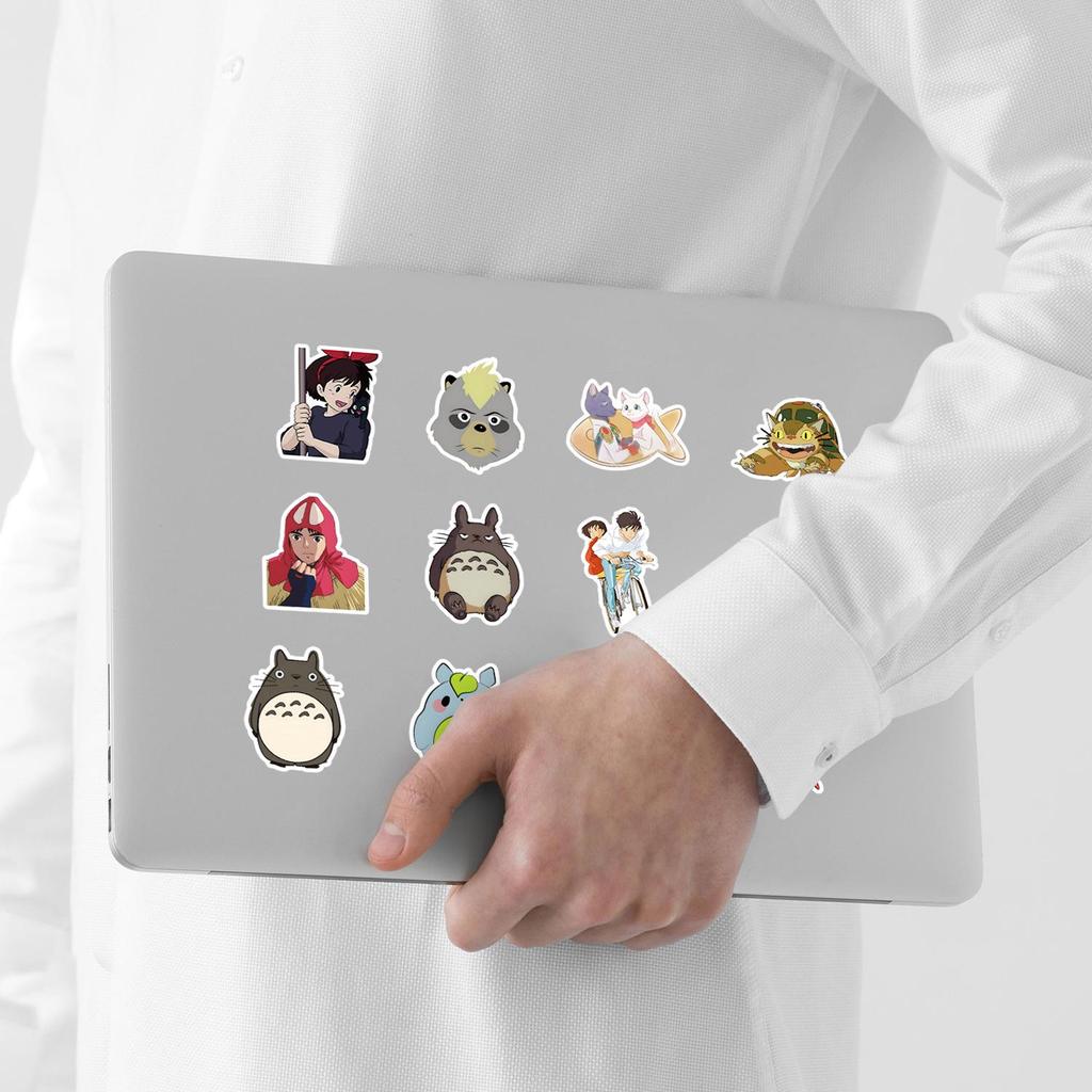 50 Cartoon Japanese Anime Studio Ghibli Waterproof Stickers for Computers