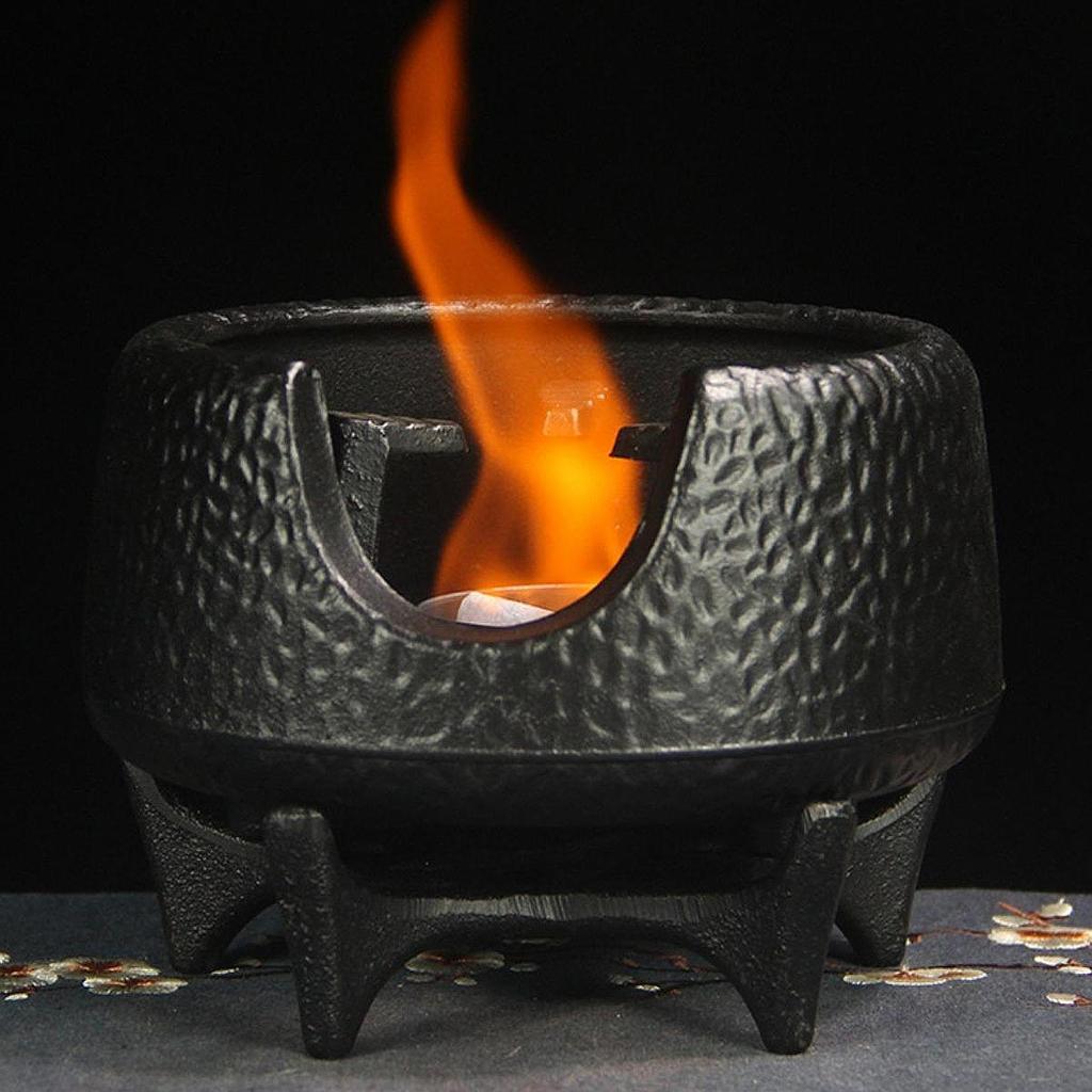Cast Iron Tea Pot Holder Trivet Stand Heat Insulated Support Rack for Boiling Water and Coffee Pots