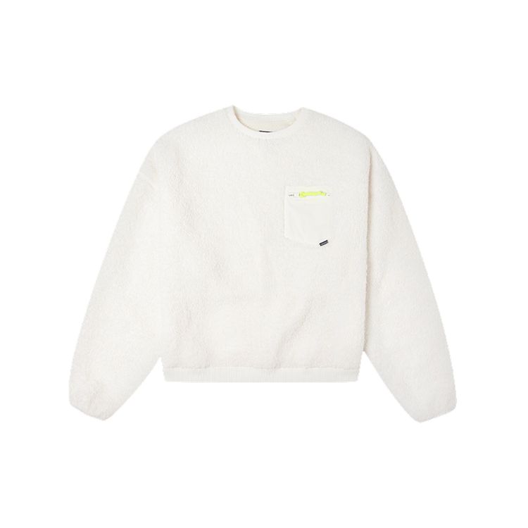 

Пуловер Converse Sherpa Crew Neck, женские топы, бежевый 10020289-A01