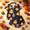 Women's Halloween Print Pajama Set Two Piece Sleepwear