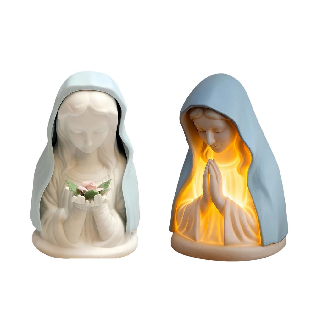Praying Women Night Light Silicone Light USB Charging Speed Dimming Atmosphere Light