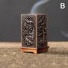 Square Vertical Incense Burner Small Alloy Incense Holder Indoor Aromatherapy Home Ornament Chinese Plum Inense Burners
