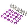 20 Sets Aluminum Fender Bumper Washer Stainless Steel Bolt Engine Bay Dress Up Kit Headlight Trunk License Plate Frame Fasteners