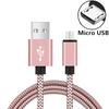 Micro USB Cable Data Sync 2A Fast Charging 1/3/5pcs Nylon Braided Charger Cable For Samsung Huawei HTC Android USB Micro Phone