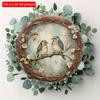 2d Flat 20*20cm, Round Wooden Swallow Sign, Entrance Decor Gift, Add Rustic Charm To Home, Kitchen, Garden, or Office.