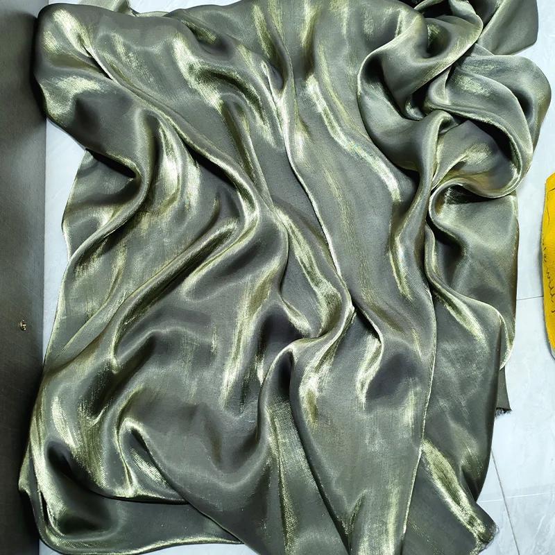 Wide 150cm 1Yard Mermaid Girl Gradient Color Fantasy Satin Fabric for Wedding Dress Hanfu Fashion Clothing Diy Sewing Cloth