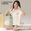 YINSLEEP Women's Summer Thin Short-Sleeve Pajamas, 2026 New Cartoon Style Loungewear Set, Suitable for Outdoor Wear
