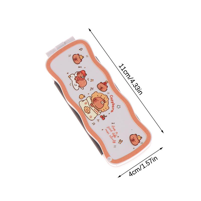 Mini-Haarbürste, faltbarer Massagekamm, Kopfmassage, antistatisch, tragbare Reise-Haarbürste, Mädchen-Haarkämme mit Spiegel