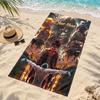Attack On Titan Custom Name Beach Towels Also Serve As Bath Towels Summer Essential a Musthave for the Outdoors the Beach and the Pool