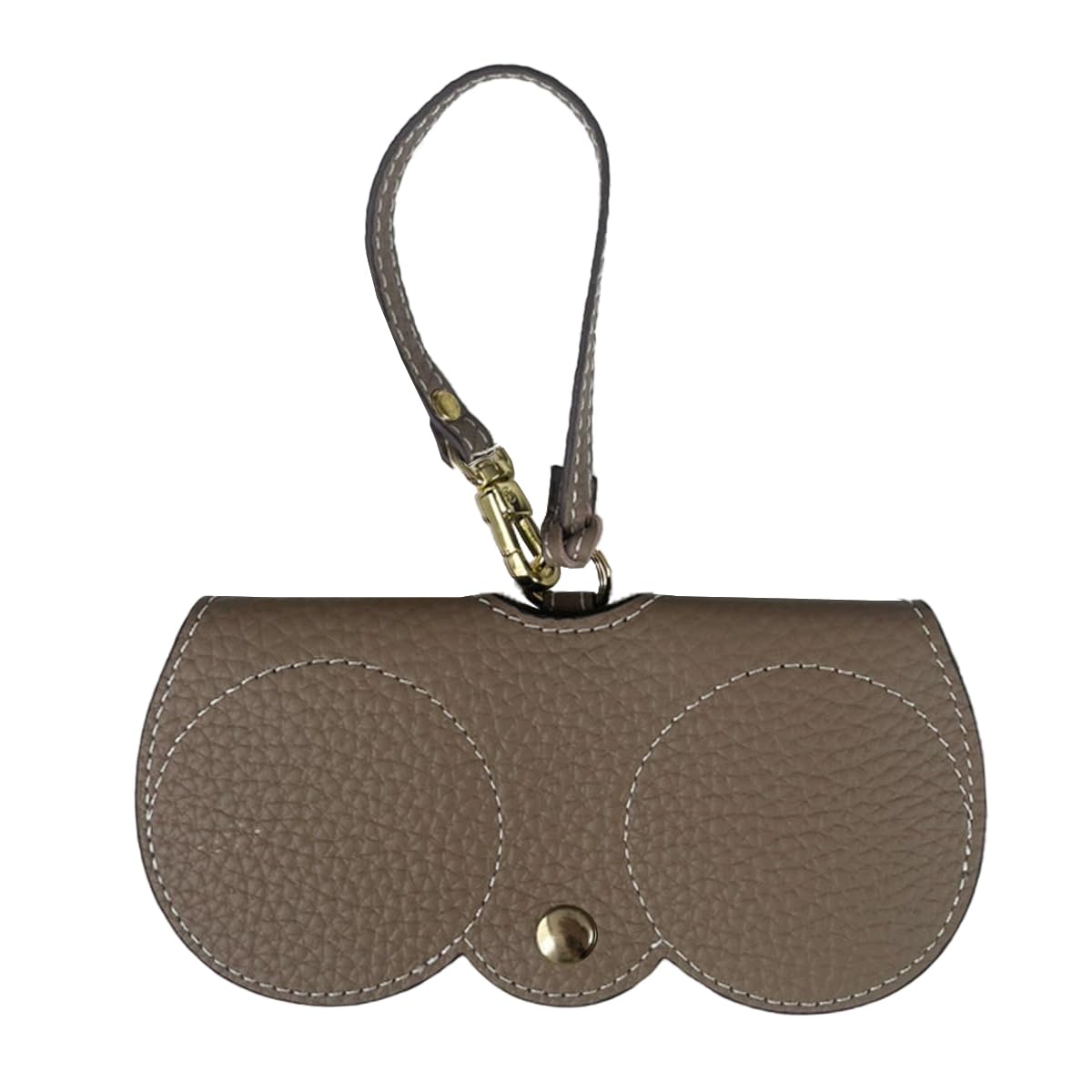 

Gisele Чехол для очков и солнцезащитных очков из натуральной кожи с мягкой зернистой отделкой для мужчин и женщин, тонкий, легкий, компактный, со шнурком, дизайнерский, портативный,