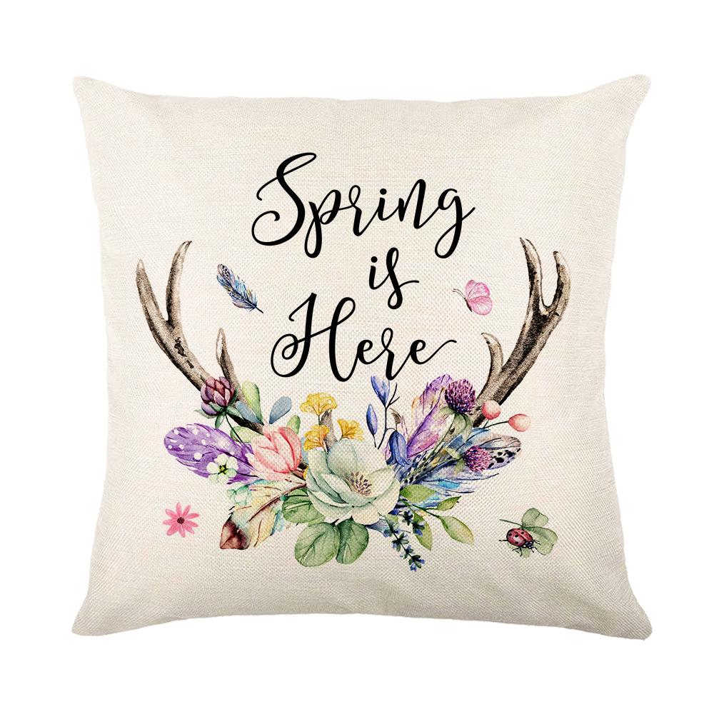 Spring New Style Pillow Garland Car Sofa Pillow Case Combination Bedroom Pillow Case