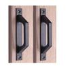 1/2pcs Easy Installation Barn Door Handle Sliding Wooden Door Aluminum Alloy Die-Casting Handle