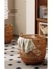 Waterproof Imitation Rattan Laundry Hamper - Large Capacity for Bathroom or Bedroom