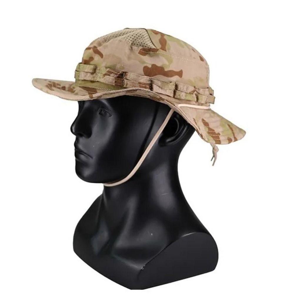 Breathable Bucket Benny Hats Large Brim Multicam Fishing Sun Cap Fisherman Hat Fishing