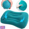 Flocking Inflatable Square Pillow Multifunctional Outdoor Camping Portable Storage Travel Pillow Home Office Supplies