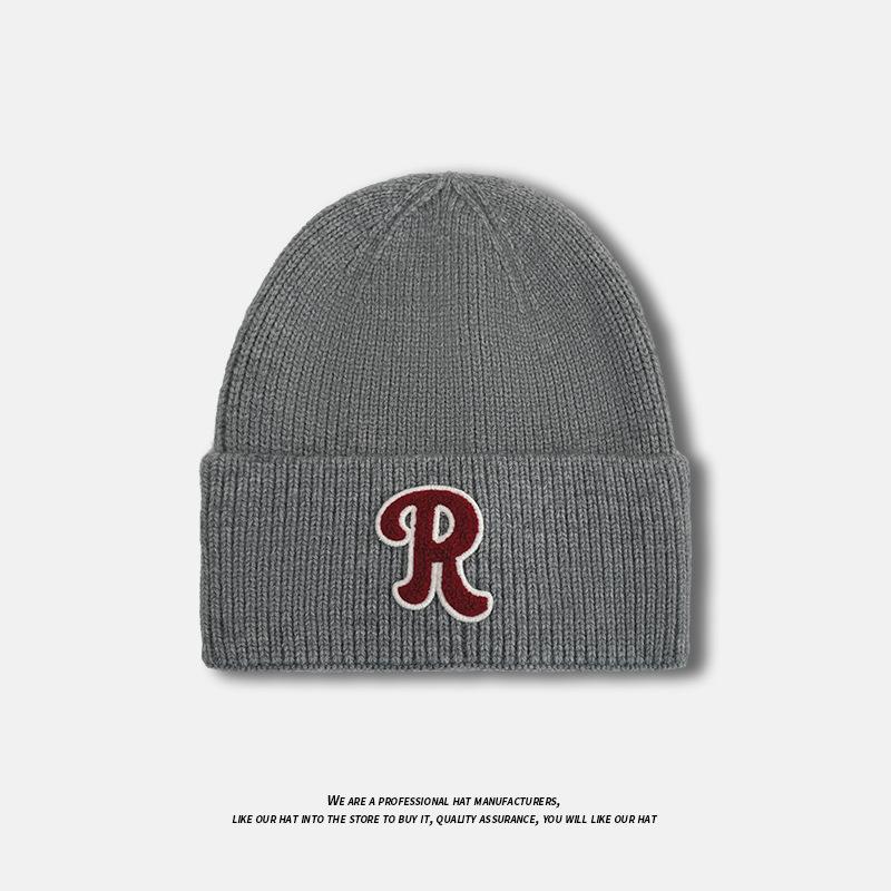 Autumn and Winter Hats for Women Warm Ear Protection Pullover Knitted Woolen Hats Casual and Versatile Baotou Cold Hats for Men