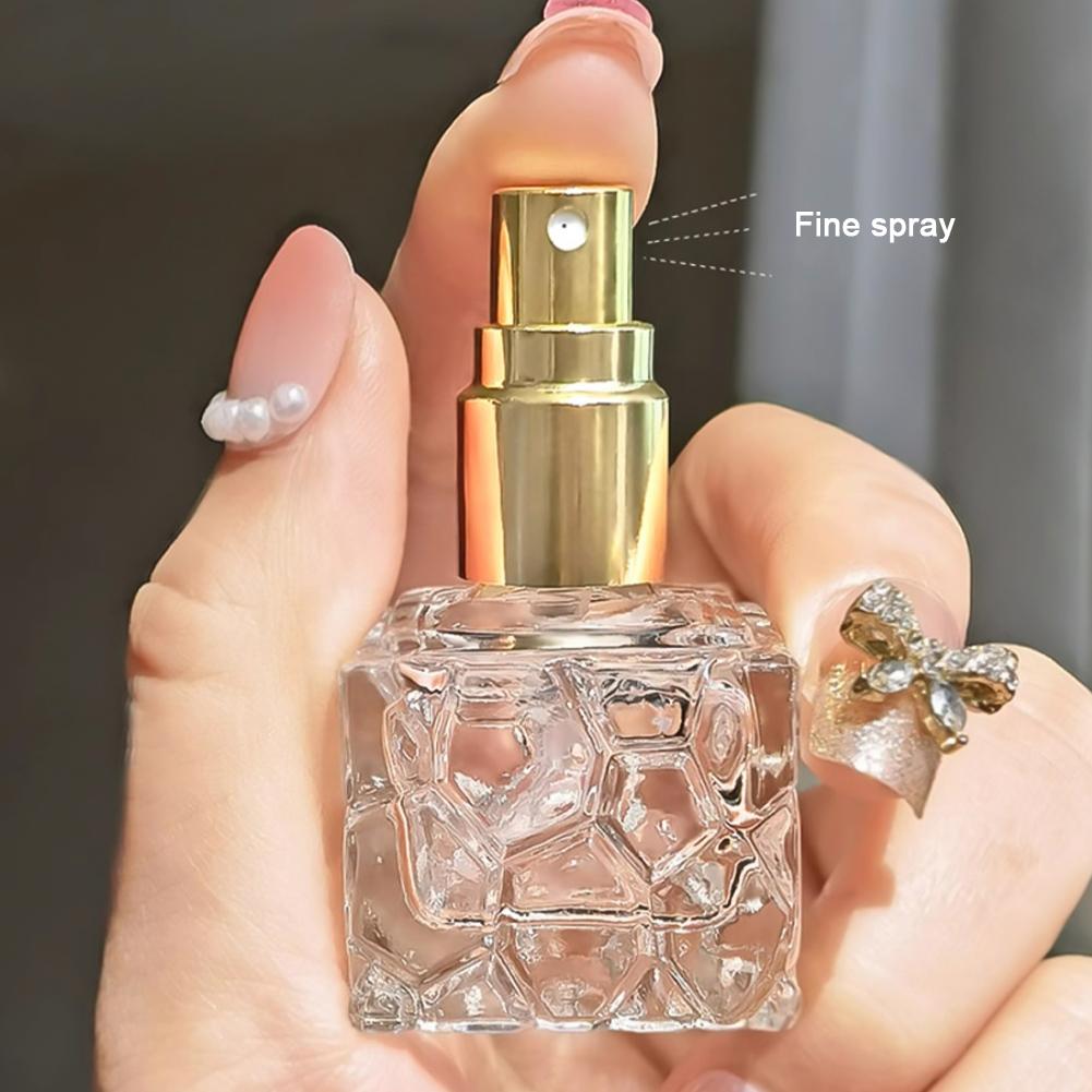 Portable 10ml Rose Gold Perfume Spray Perfume Spray Water Cube Perfume Sample Bottle Perfume Bottles