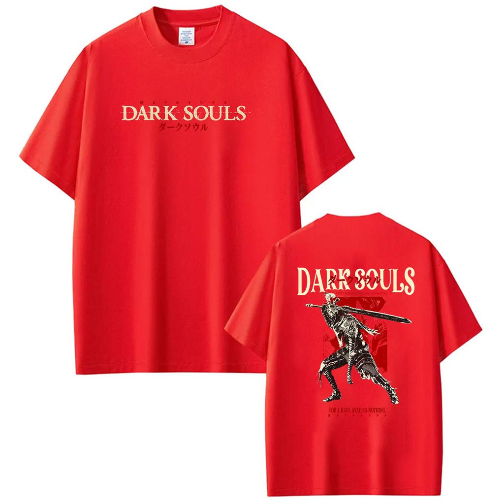 2026 Hot Gam Dark Souls Graphic T Shirts Mens Women Vintage Harajuku Short Sleeve Tshirt Casual Fashion Cotton Tees Streetwear