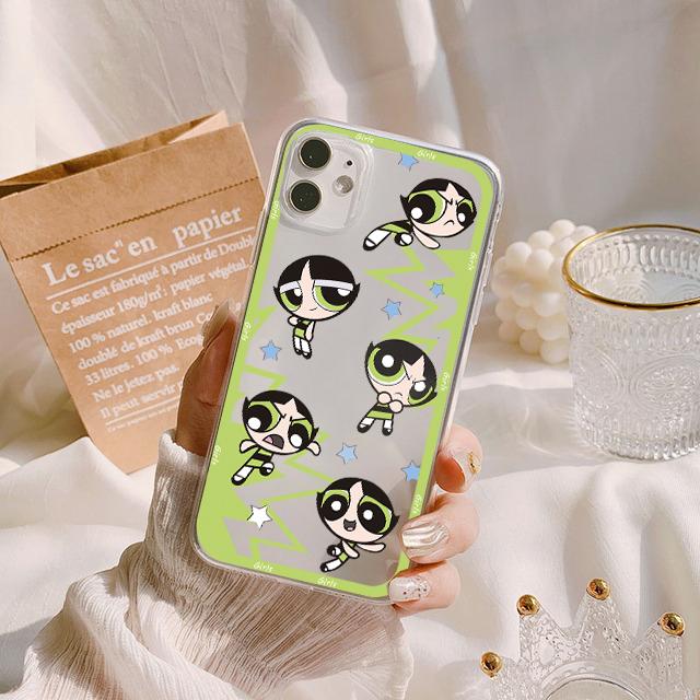 Per Samsung A12 A13 A32 A40 A41 A51 A50 A52 A53 A71 A72 A73 A70 A22 A23 A21S A31 A03 S A02S A10 A33 Custodia Trasparente con Simpatica Ragazza dei Cartoni Animati