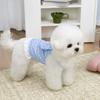 Niedliches Hundekleid mit Punktmuster, Spitzenrüschenbesatz, Prinzessinnenkleid mit großer Schleife, ärmelloses Sommer-Haustieroutfit mit D-Ring für kleine Hunde und Katzen