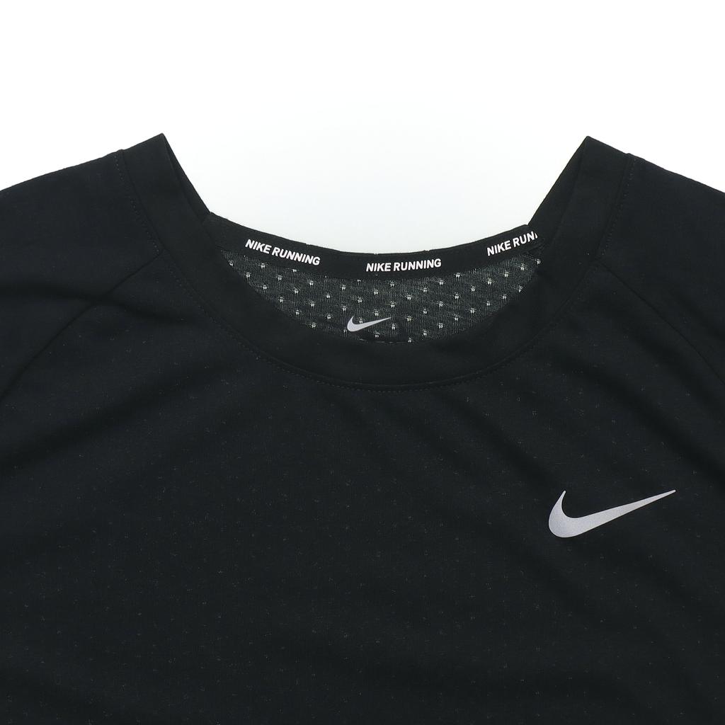 Nike Dri-Fit Tailwind Running T-Shirt Women Tops Black 890192-010