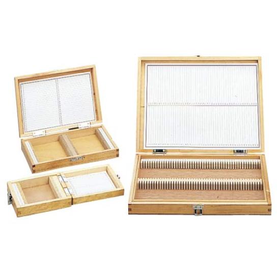 Matsuyoshi Medical Instruments Wooden Slide Box for 100 255 x 205 x 35 mm Slides,