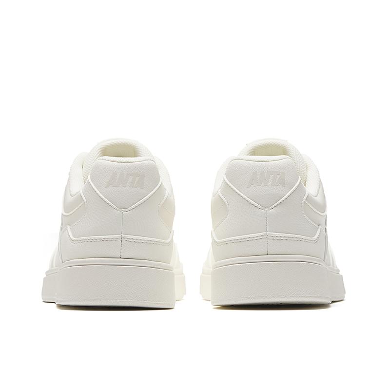 Anta Baichuan Synthetic Leather Fashion Comfortable Versatile Wear-Resistant Lightweight Low-Top Skate Shoes Women Sneaker 122628015-3
