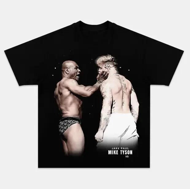 COMBATWEAR MIKE TYSON VS JAKE PAUL TEE, UFC Shirt, Graphic Tee T-Shirt XXXXL