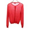 MACKINTOSH PHILOSOPHY Long Sleeve Knit Cardigan 38 Red Women Used