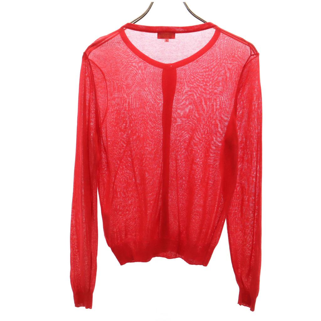 MACKINTOSH PHILOSOPHY Long Sleeve Knit Cardigan 38 Red Women Used