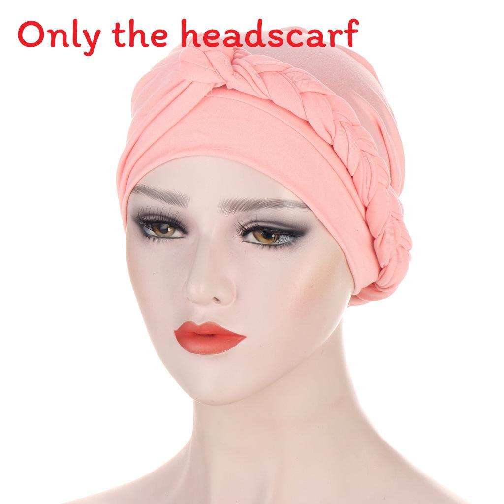 Comfortable Polyester Turban Hat With Braid Design For Men And Women