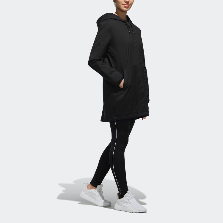 Adidas Neo W Cs Parka Jacket Solid Color Casual Sports Warm Cotton Coat Winter Women Jacket Black DW8351