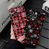 Snow Snowflake Winter Cold Soft Phone Case for iPhone 16 16E 17 Air 15 Pro Max 14 Plus 13 Mini 11 12 7 Black Cover Back Shell