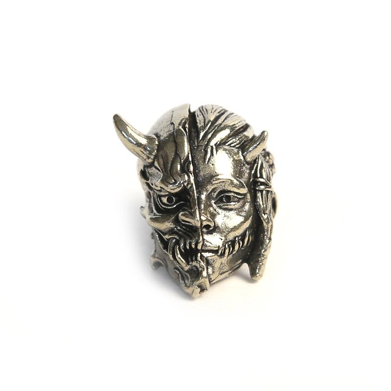 Demon Brass Knife Beads EDC DIY Paracord Woven Bracelets Lanyard Pendants Accessories Outdoor Tool Hangings Charms Gifts